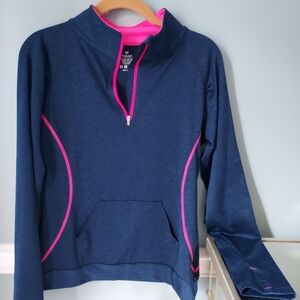 Women's Blue and Pink Activewear Top